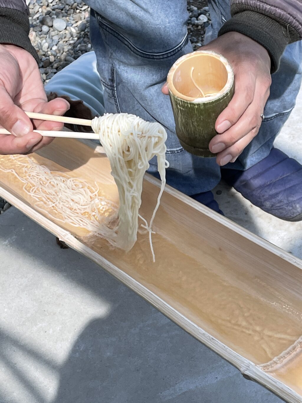 本日のメインイベント❣ ふたつ💕 流し素麺トライアル‼＆ ワンコ同伴可